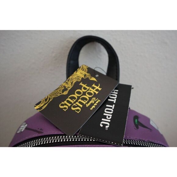 BioWorld Hot Topic 15630267  Women's Purple Hocus Pocus Icons Backpack - Picture 6 of 13
